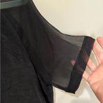 Amour Vert  Sylvie Cupro Silk Top‎ Blouse Black Sz S NWT Photo 4