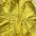 Banana Republic dress size 4 yellow linen cutout Photo 5