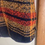 Free People Wrapped Up Blanket Vest Navy And Gold Photo 10