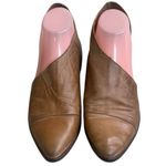 Free People  37 Womens‎ Sz 6.5-7-Shoes Brown Leather Half D'Orsay  Ankle Boot Photo 1