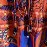 Farm Rio Wild Jungle Brown Midi Dress Size Medium Photo 10