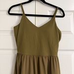 Athleta  Elation V Neck Hybrid Dress Olive Green Size Small Photo 2