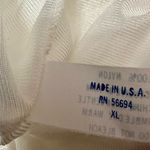 Whimsigoth Fairycore Vintage White Lace Trim Slip Skirt Women Sz XL Made In USA Photo 8