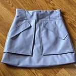 ANKVAS periwinkle cherry faux leather mini skirt size 2 / XS Photo 7