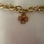 Ann Taylor Chunky Gold Chain Necklace Crystal Embellished Rings Photo 6