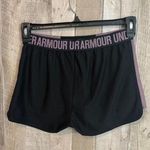 Under Armour * Women's Performance Shorts Black/Purple Small Gym Running Photo 3