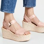 Soludos Platform Espadrille Nude Wedge Sandal Dove Gray Photo 0