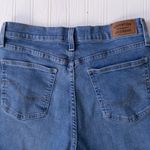 Levi Strauss & CO. Levi Strauss Signature Womens High Rise Denim Jean Shorts Blue Distressed Frayed Photo 4
