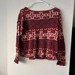 Denim & Supply Ralph Lauren  Red Patterned Sweater - Size Small Photo 4