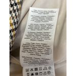 Vila Beige Plaid Tweed Collared Long Sleeve Pockets Blazer Coat Jacket Size 36 Black Photo 3