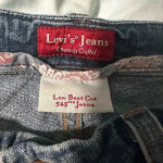 Levi's 545 Med. Wash Denim Jeans Size 10M Low Rise Bootcut Flare Y2K stretchy Photo 5