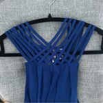 Japna 186.  Blue Criss Cross Strap Tank Top Photo 1