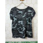 We The Free Clare Blue Camo Printed Short Sleeve T-Shirt - Size - Medium Photo 2