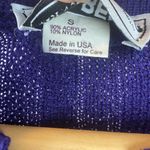 San Remo Purple Knit Sweater & Pleated Skirt Set S Photo 6