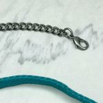 Blue Perforated Faux Leather Chain Handbag Strap Replacement ✨ Photo 1
