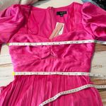 AQUA  Pleated Cutout A-Line Maxi Dress In Pink Size 0 Formal Wedding Guest Photo 9