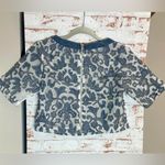 Gracia  Navy and Cream Lace Blouse Photo 2