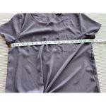 Pink Rose  Women's Short Sleeve Purple Pocket T-Shirt Size M Back zipper casual Photo 5