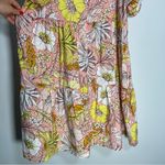 Loft  Babydoll Mini Dress Puff Sleeve Square Neck Floral Tiered Cottage Fairy 14 Photo 6