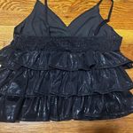 Black Shimmer Babydoll Top Photo 1