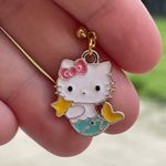Sanrio Hello kitty as Mermaid cute post earrings by  Girls or Adults gift new Photo 1