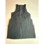 Helmut Lang  Black Textured Overlay Sleeveless Zipper Back Top Size S Photo 4