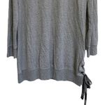 Cloth & Stone Gray Sweatshirt Tunic Mini Dress Lace Up Side NWT M Photo 4