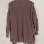 Maurice's Purple Frayed Hem Cardigan Photo 6