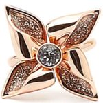 Ted Baker 💕💕 Rose Gold Glitter Enamel Breeze Ring Photo 2
