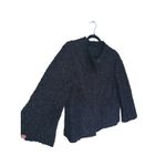 Piazza Sempione  Textured 3D Blazer Jacket XL Black Statement Avant Garde Career Photo 4