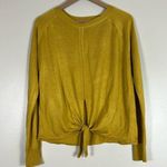 Poof! Poof New York Mustard Yellow Knit Sweater Photo 0