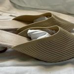 Kitten Heel Sand Summer Mule Slide Tan Size 8 Photo 6
