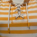 Talbots T by  Lace Up Dress Size XS Yellow Ace Stripe Vacation Preppy Nautical Photo 10