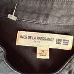 Uniqlo ines de la fressange x  black 100% cotton tuxedo button down shirt XLarge Photo 2