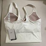 Nike NWT Alate Lightweight Padded Sewn In Pads Sports Bra Dri Fit White Size M Photo 3