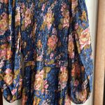 SEA NEW YORK Sea Ines Floral Smocked Midi Dress Navy Photo 4