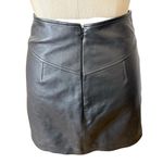 Intermix Black Mini Leather Skirt Size 2 Photo 2