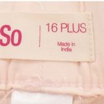 SO Blush Pink Cargo Jogger Pants Womens Belted Elastic Waist Comfort Size 16 Plus Photo 5