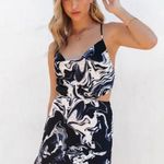 VICI Satin Navy Mini Dress Photo 0