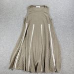 Socapri Silk Tank Dress Womens L Tan White Knit Sleeveless Flowy Italy New Tan Size L Photo 12