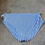 Old Navy  White/Blue Striped Bikini Bottom SIZE 4X Photo 4