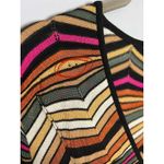 Missoni  Size 48 Merino Wool Blend Zigzag Knit V-Neck Dress Long Balloon Sleeve Photo 2