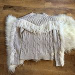 AUMR Ulla Merino Wool Sweater In Ivory/Oatmeal White Size XS Photo 4