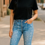 Cato ‎ Denim Aztec Print Denim Jeans size 14 Photo 0