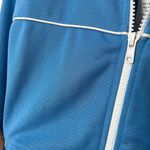 Sporty & Rich New Logo Print Zip Up Track Jacket Blue Womens Size Medium Photo 14