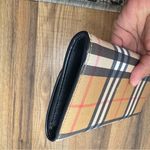 Burberry Halton Check Bonded Leather wallet clutch Photo 5