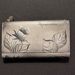 Anuschka Hand Painted, Leather RFID Protected Wallet Gray Photo 2