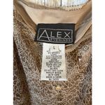 Alex Evenings  Sparkly Lace Champagne 3/4 Sleeve Twin Set Size Large NWT Photo 4