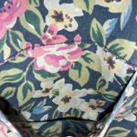 Banana Republic Vintage Safari & Travel Floral Cotton Denim Printed Jean Vest M Photo 12