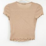 Dippin' Daisy's Womens Strut Waffle Crochet Short Sleeve Crop Top Baby Tee XS Photo 5